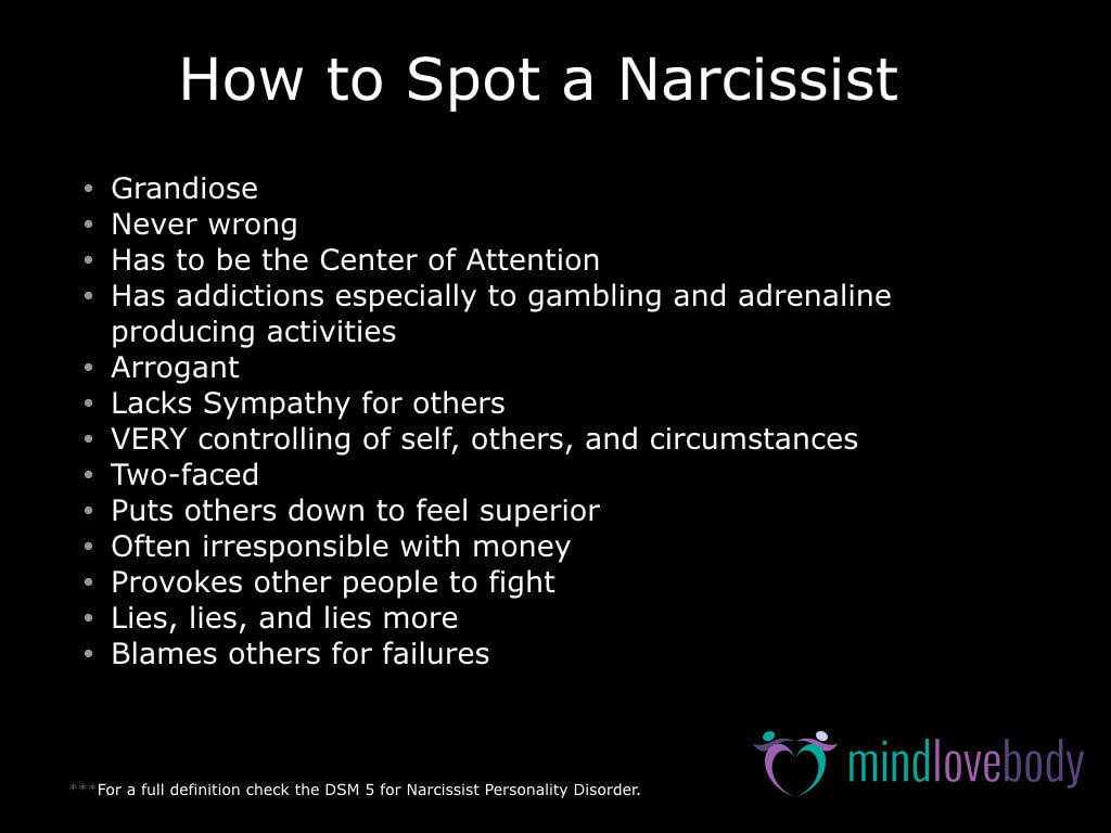 How To Spot A Narcissist 